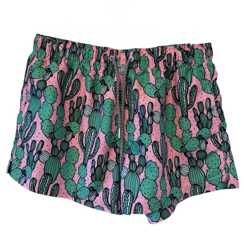 Boardies Men’s Cactus Print Board Shorts - Large